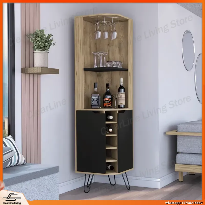 Home Bar Shelves - Ev Bar Depolaması için 6 Yerleşik