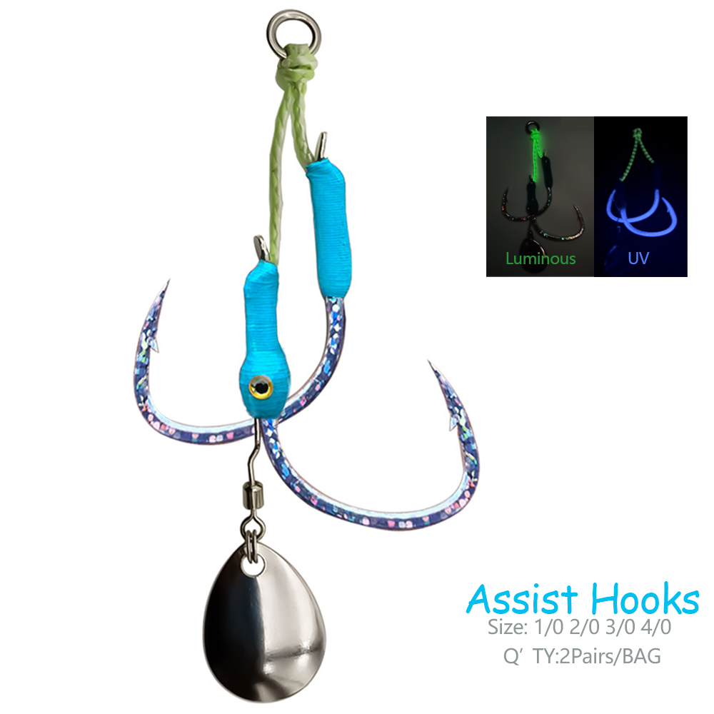 Jigger Double Sided - 2 Çift/Torba Jigging Yem Yardımcı Kancası