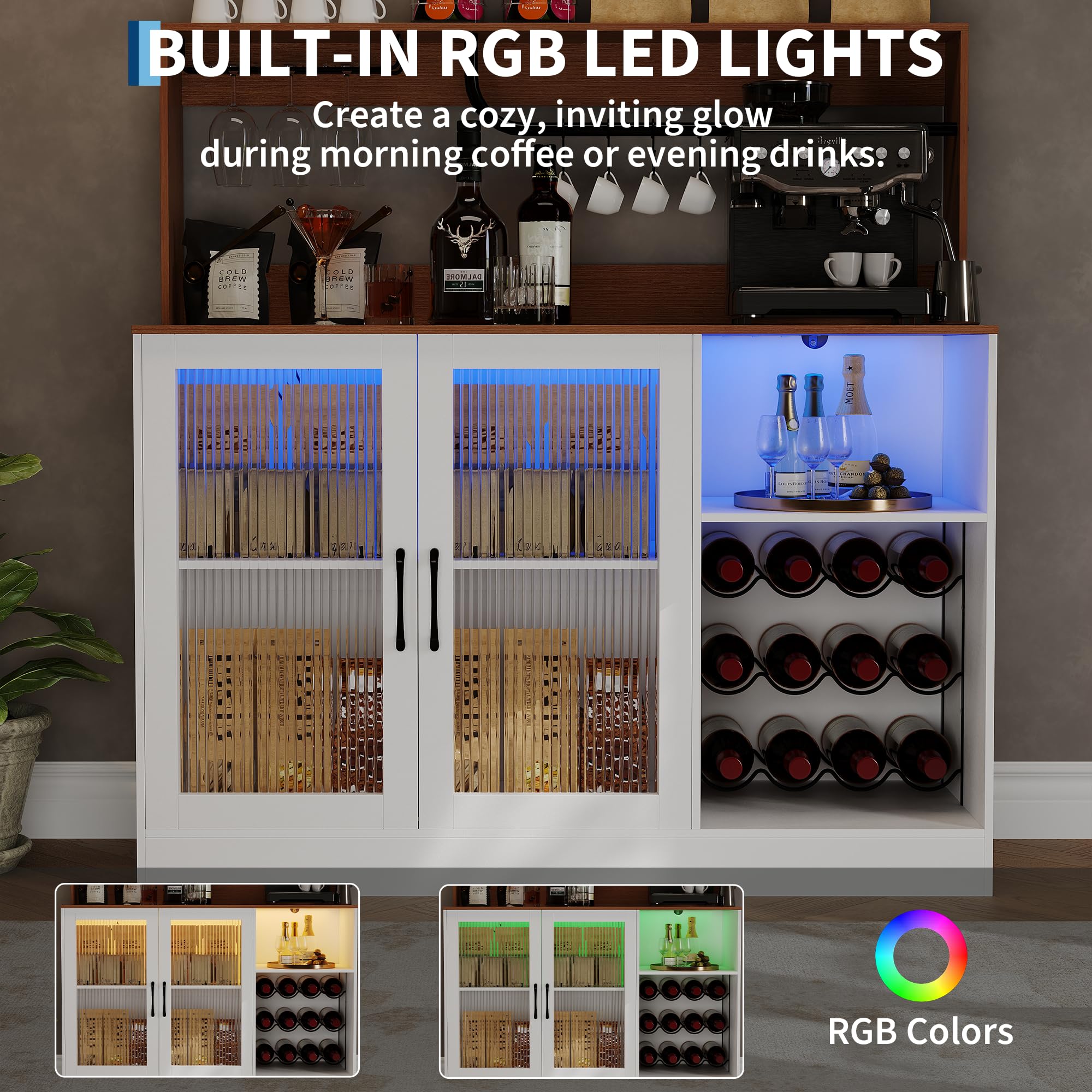 LED Işıklı Şarap Barı Dolabı,  - Home Bar Shelves incelemesi ve fiyatı