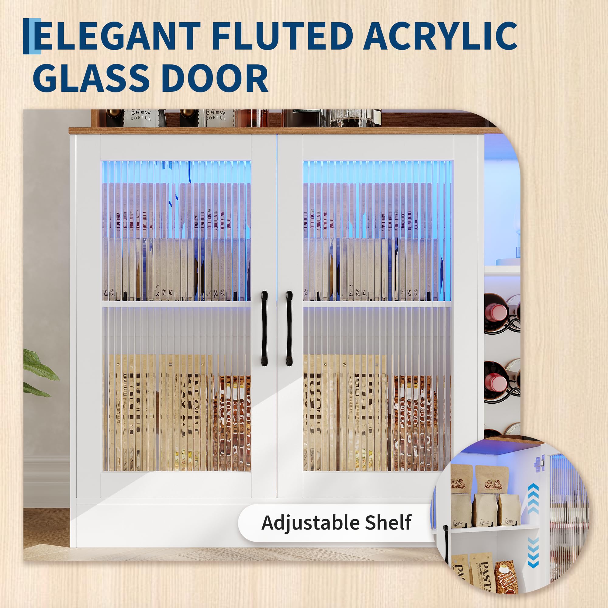 LED Işıklı Şarap Barı Dolabı,  - Home Bar Shelves incelemesi ve fiyatı