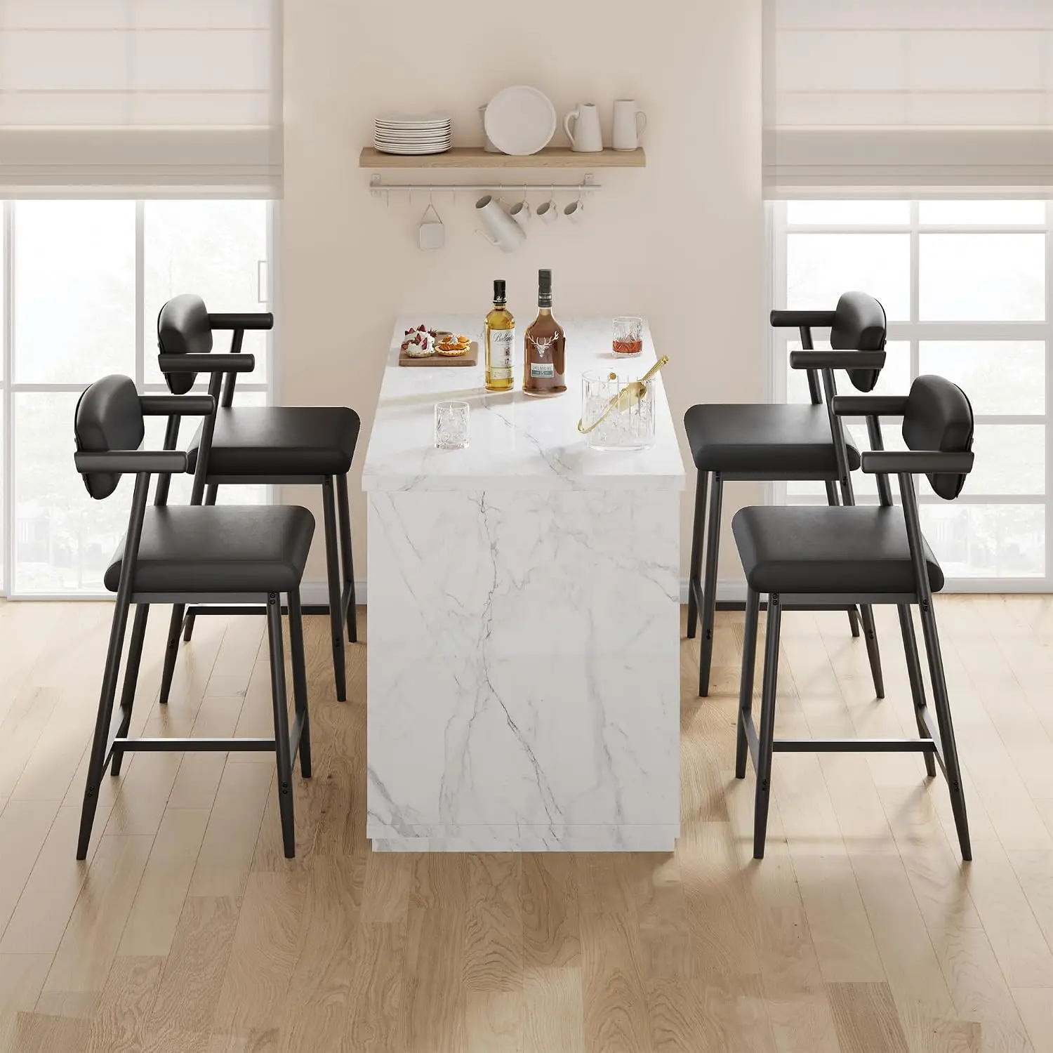 Garvee 4 Adet, 37 İnç Yüksekli - Home Bar Stools incelemesi ve fiyatı