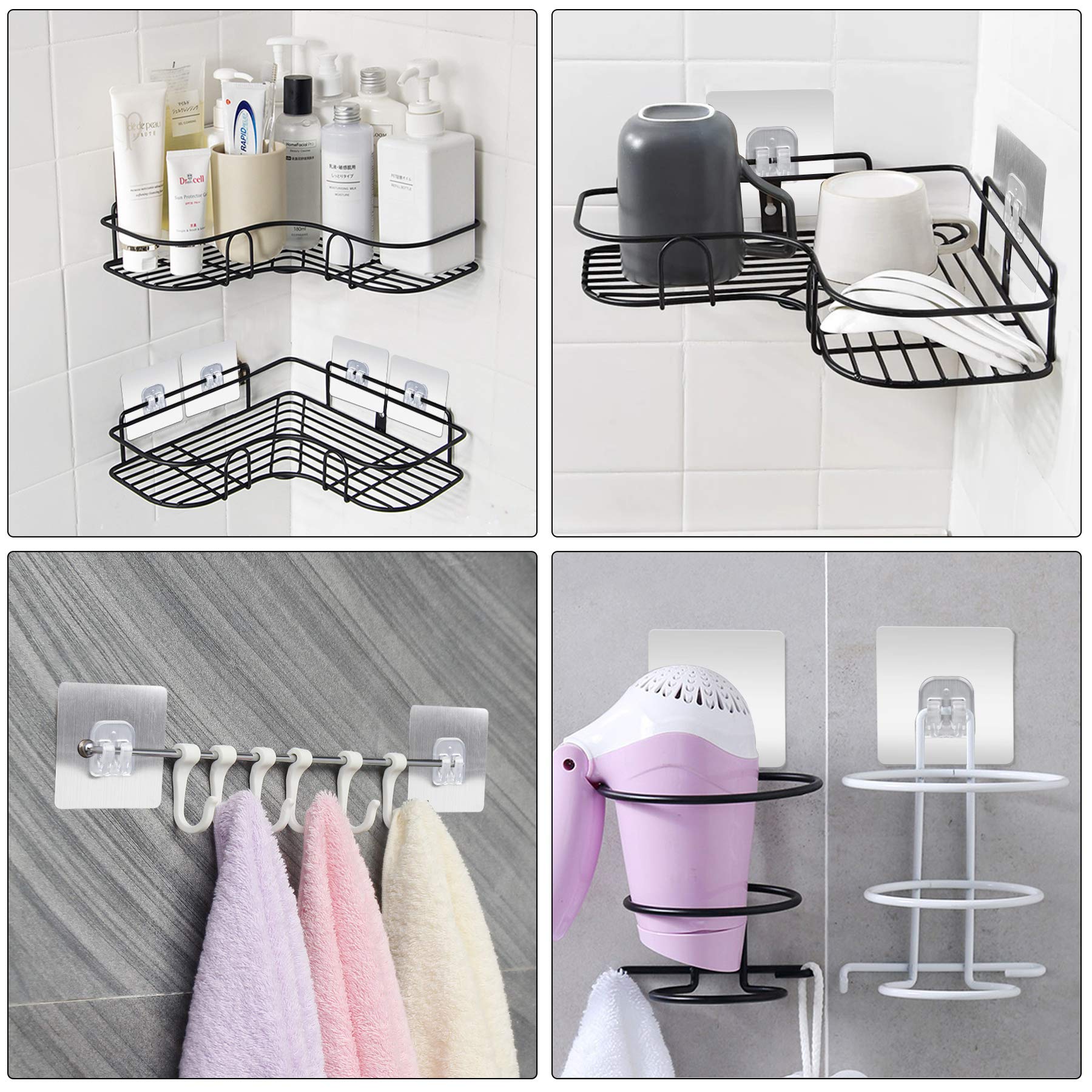1/10 adet Köşe duş rafı Yapışk - Home Bar Shelf incelemesi ve fiyatı
