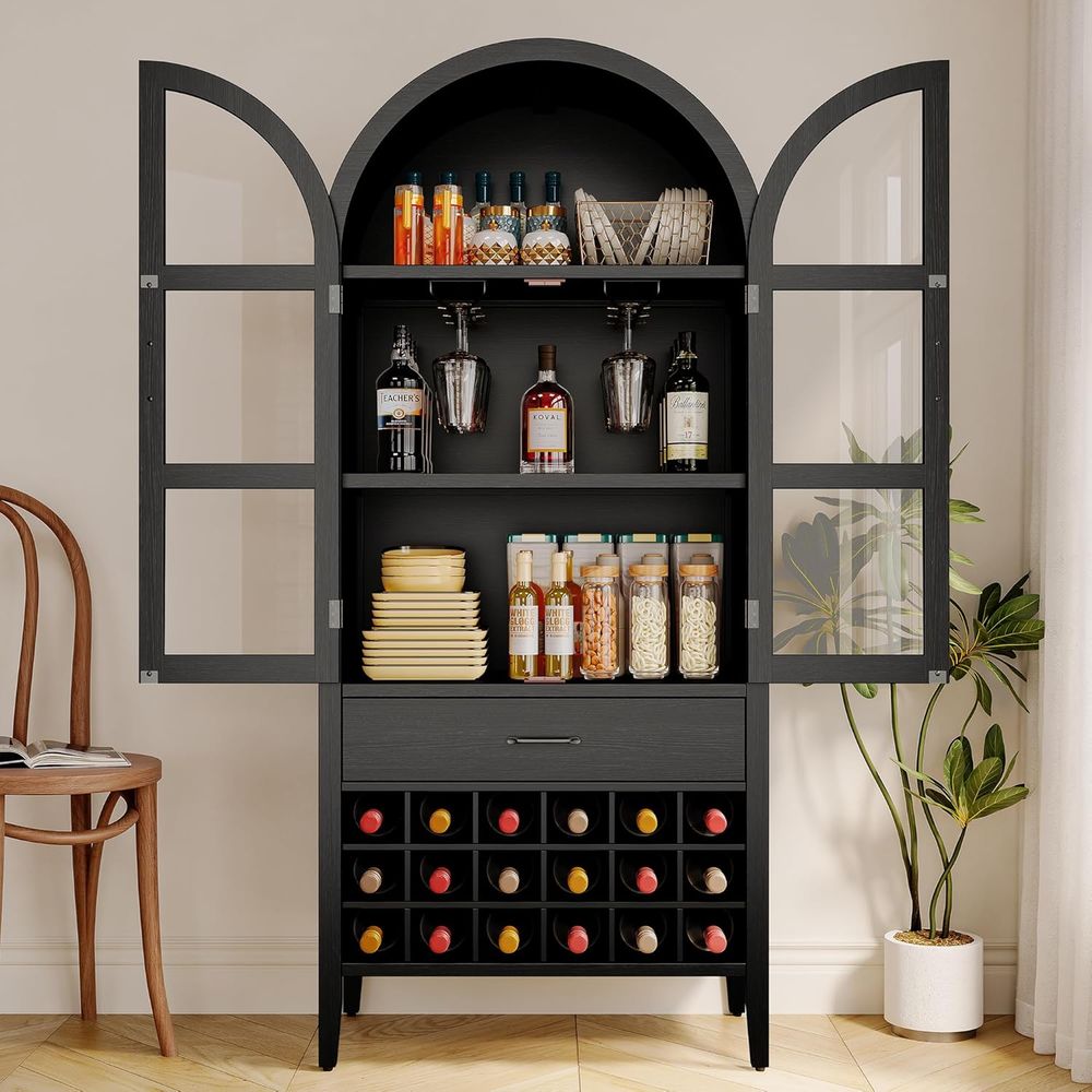 71 inç Yüksekliğinde Kavisli Ş - Home Bar Shelves incelemesi ve fiyatı
