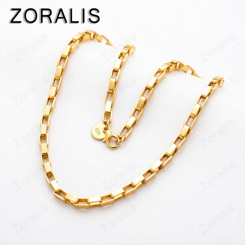 18K Altın 4mm Dikdörtgen Link  - Bar Cart Gold incelemesi ve fiyatı
